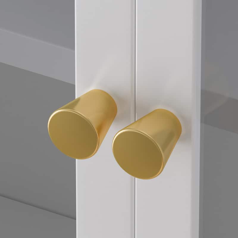 47.25" 4-door Glass Wall-mounted Cabinet Storage,