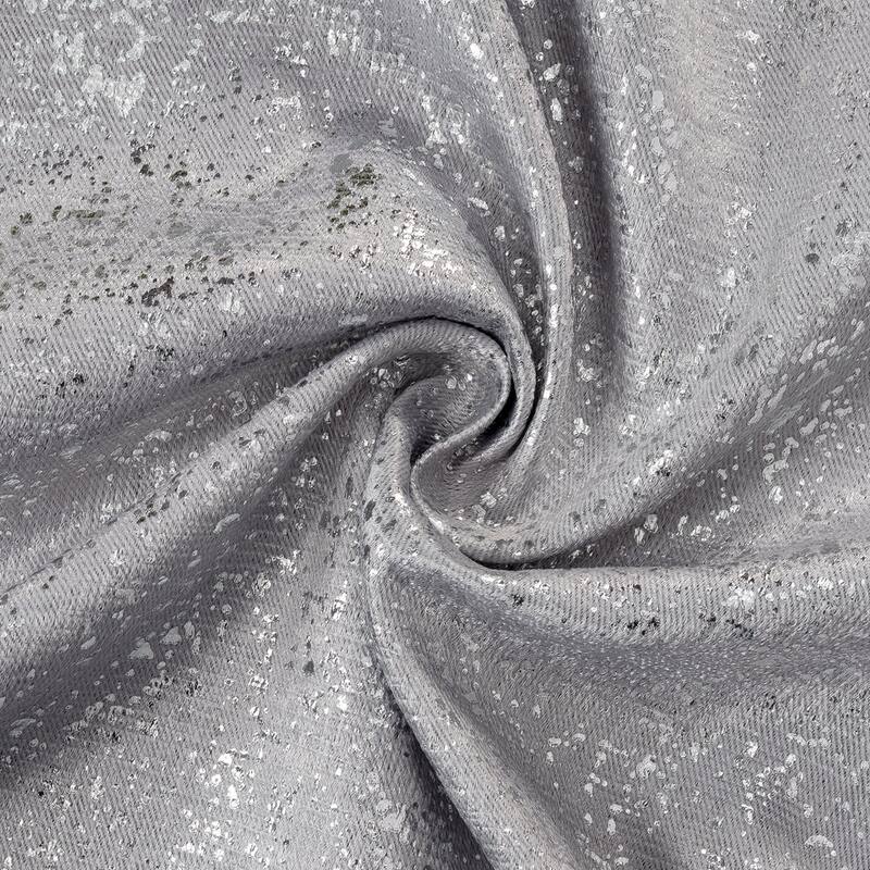 Dainty Home 2 Pack Artisinal 100% Blackout Grommet Curtain Panel Pair with 3D Lurex Texture