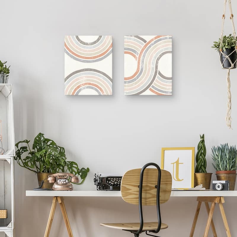 Over the Rainbow I-II Crop by Moira Hershey Canvas Art Prints