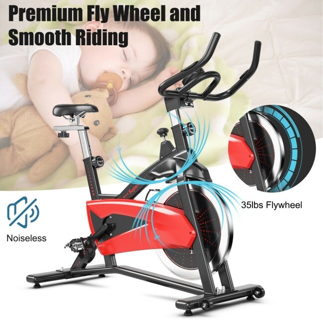 Red exercise bike best sale