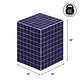 preview thumbnail 19 of 56, Callista Modern Ceramic Tiled Cube Side Table, Square Mosaic Pedestal Accent End Table for Living Room Bedroom - 14 X 14 X 18