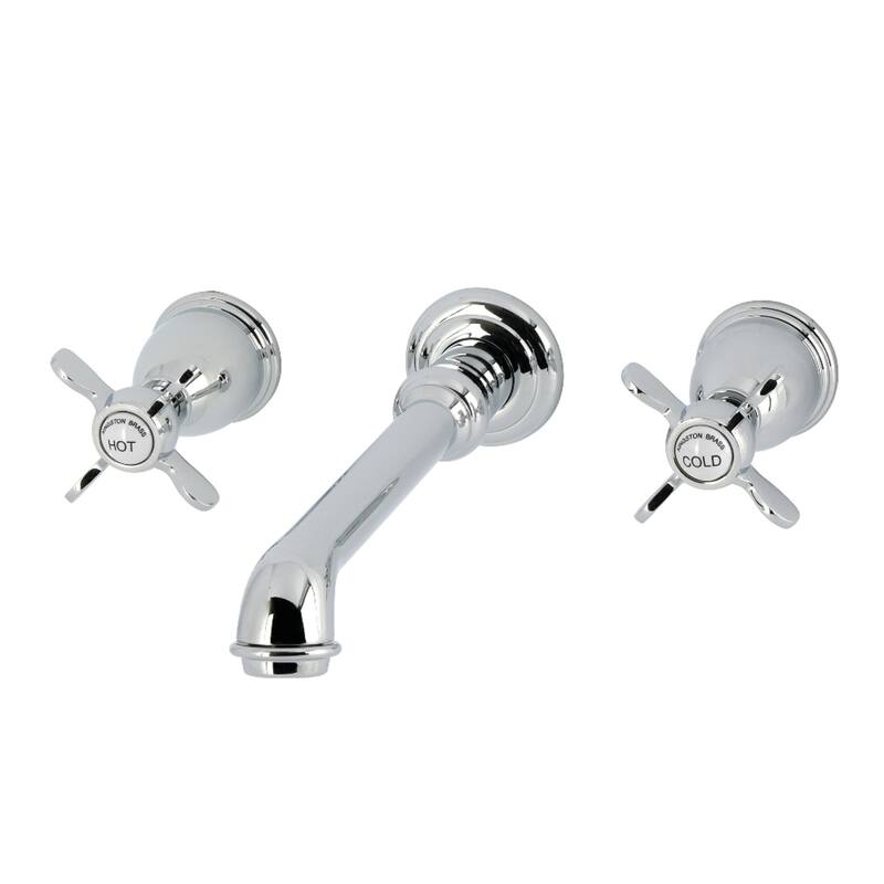 Kingston Brass Essex Two-Handle Wall Mount Roman Tub Faucet - Polished Chrome