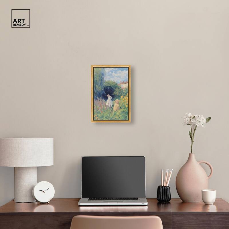 Quiet Gardeners Canvas by Art Remedy