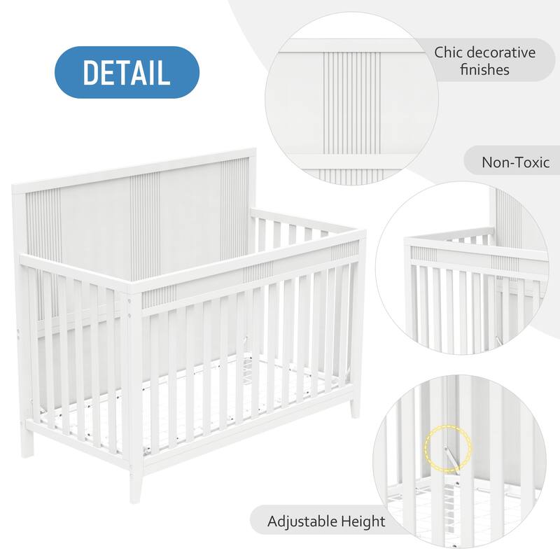 Certified Baby Safe Crib, Pine Solid Wood, NonToxic Finish, Hazel Wood Bed Bath & Beyond