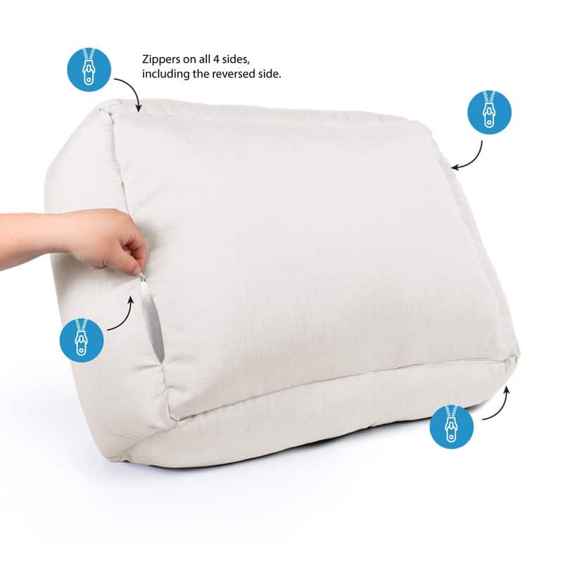 Sunbrella Indoor/Outdoor Reversible Double Sided, Cuddler Dog Bed with Bumper