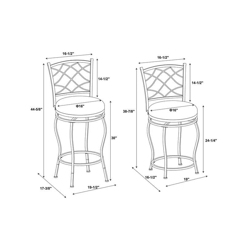 Eric Adjustable Stool Set of Three