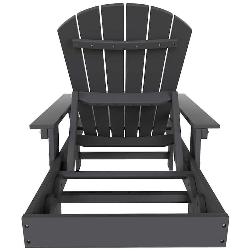 Polytrends Altura Poly Eco-Friendly All Weather Reclining Chaise Lounge with Arms