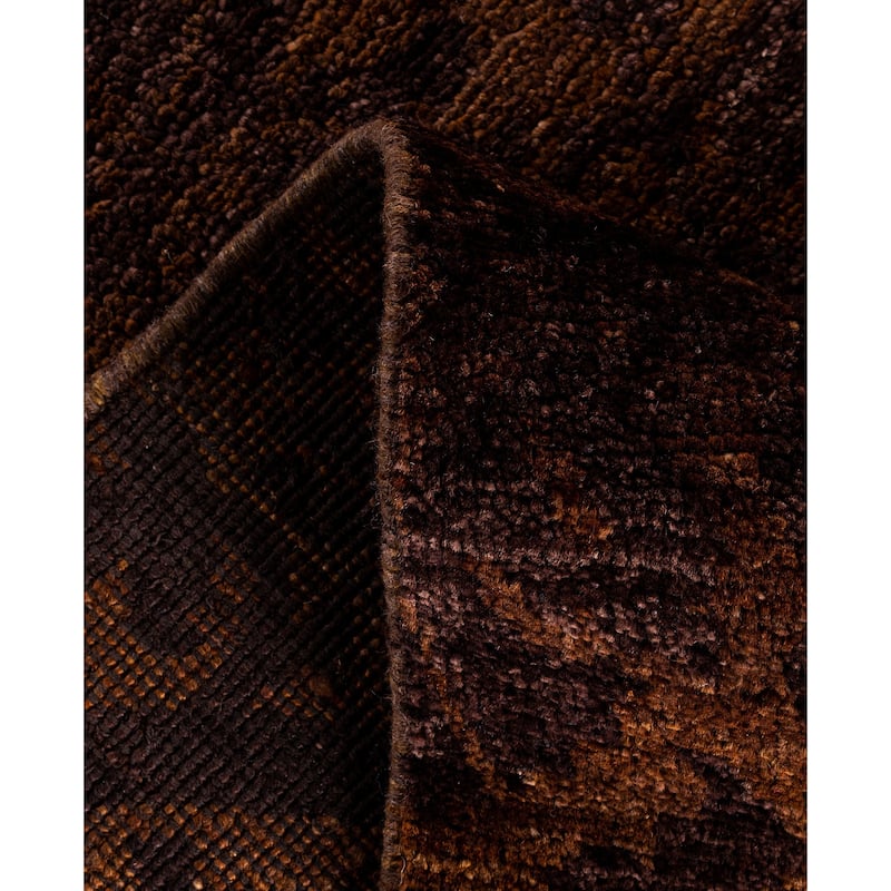 Overdyed One-of-a-Kind Hand-Knotted Area Rug - Brown - 6' 1" x 8' 7"