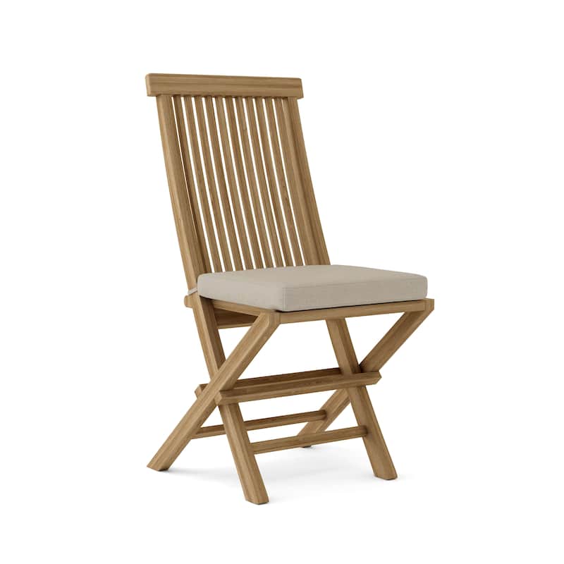 Classic Teak Outdoor Dining Chair - Foldable (Set of 2)