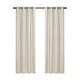 preview thumbnail 13 of 44, Linen Slub Texture Blackout Grommet Curtain Pair(2 Panels)