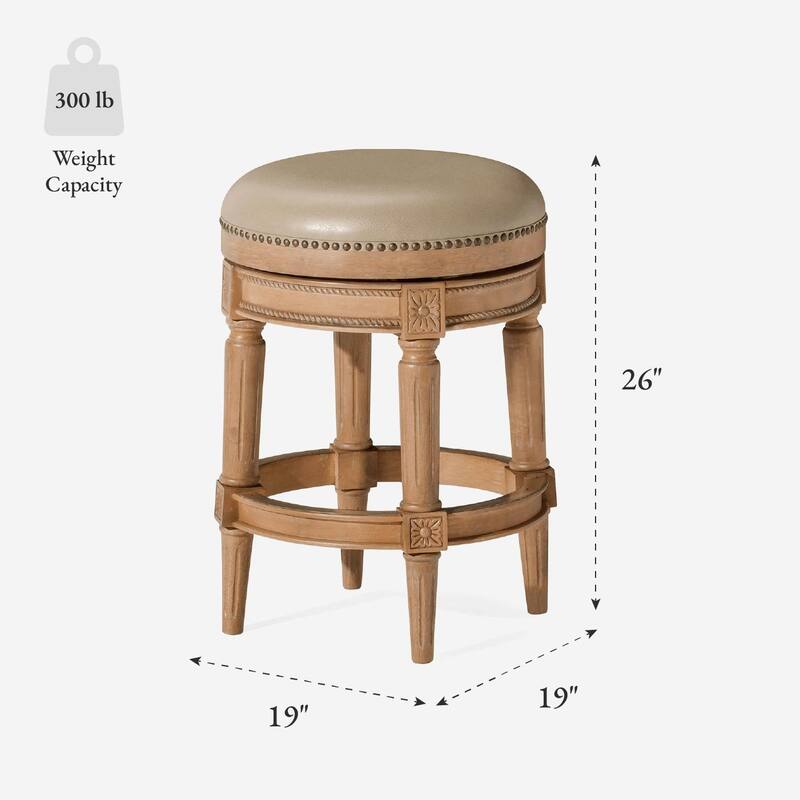 Maven Lane Pullman Backless Swivel Kitchen Stool