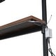 preview thumbnail 22 of 28, Metal Loft Bed Twin Size Bed Frame with Long Desk and Several Storage Shelves Under the Bed, Controllable LED & Charging Station