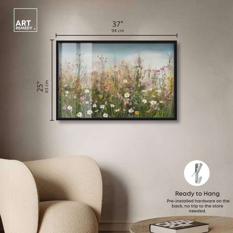 Glimmering Glade Garden I Shadowbox by Art Remedy