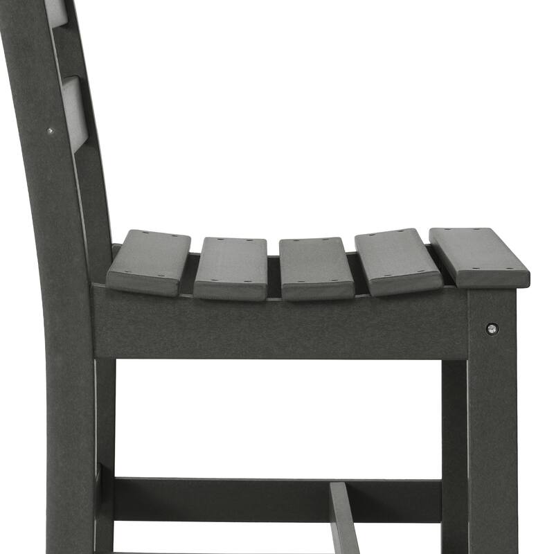 Polytrends Shoreside 6-Piece Side Chair Dining Set With Bench