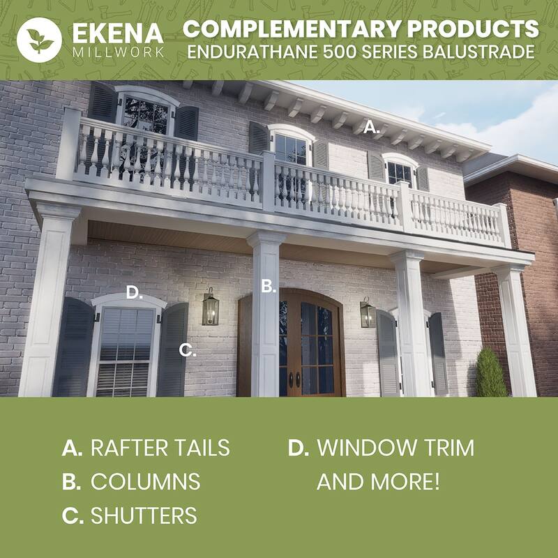 Endurathane 500 Series Calico Baluster, Factory Primed Polyurethane