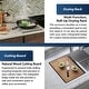 preview thumbnail 8 of 10, Karran Elite WST-28-PK1 Top Mount 33" Double Bowl Stainless Steel Workstation Kitchen Sink
