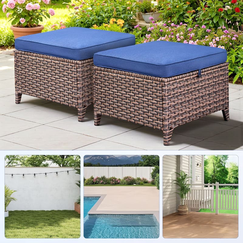 Pocassy Outdoor Sofa with Patio Chairs Funiture Set