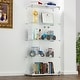 preview thumbnail 84 of 165, Glass Display Cabinet with Doors & Locks, Acrylic Shelves, Floor Standing Storage Showcase for Home or Office