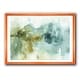preview thumbnail 12 of 10, Designart 'Abstract Watercolor Green House' Modern & Contemporary Framed Art Print