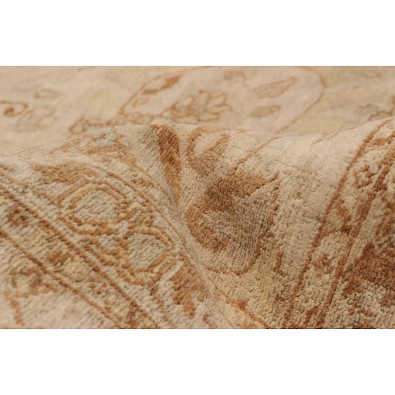 ECARPETGALLERY Hand-knotted Peshawar Finest Cream Wool Rug - 8'1 x 10'5