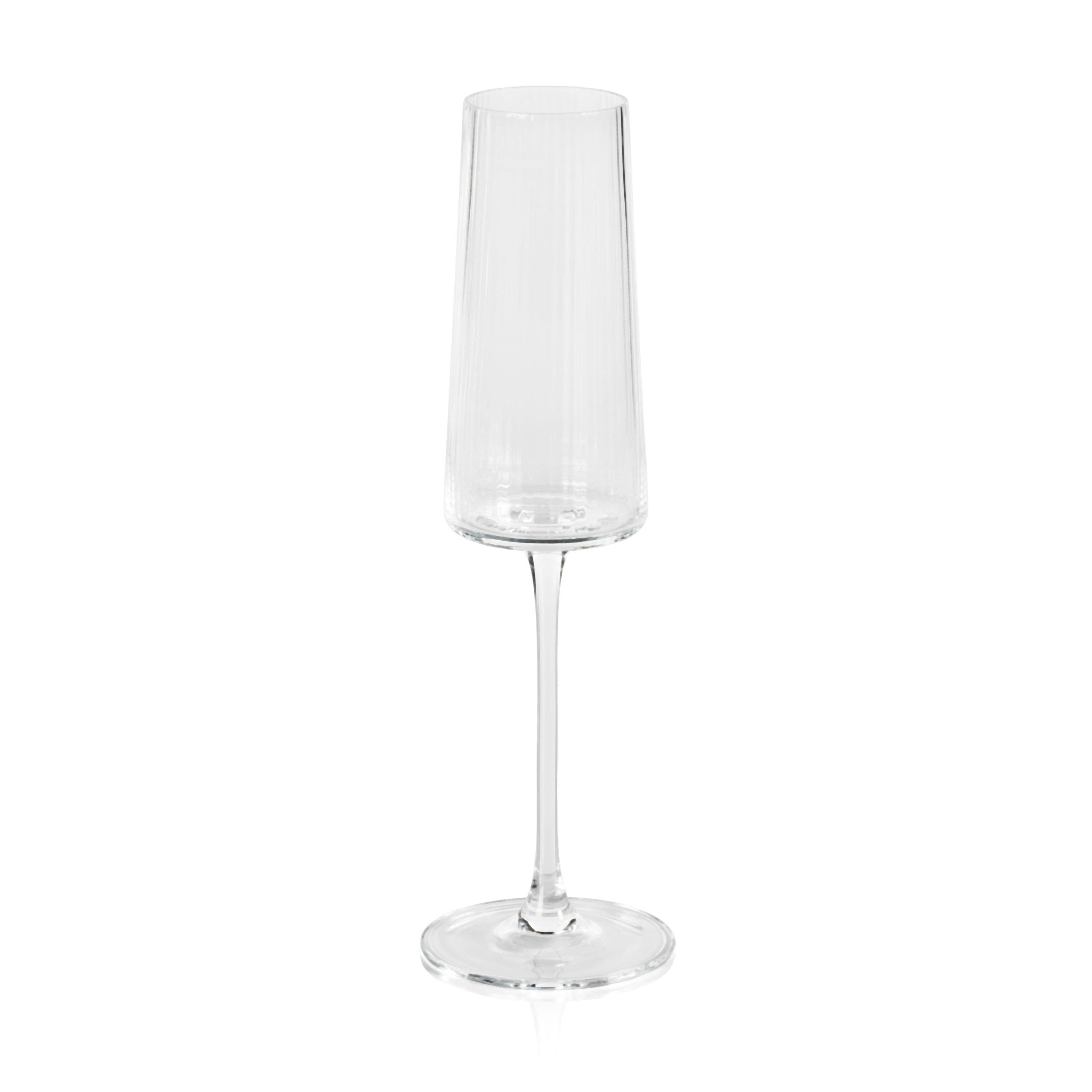 Benin Textured Champagne Flutes, Set of 4