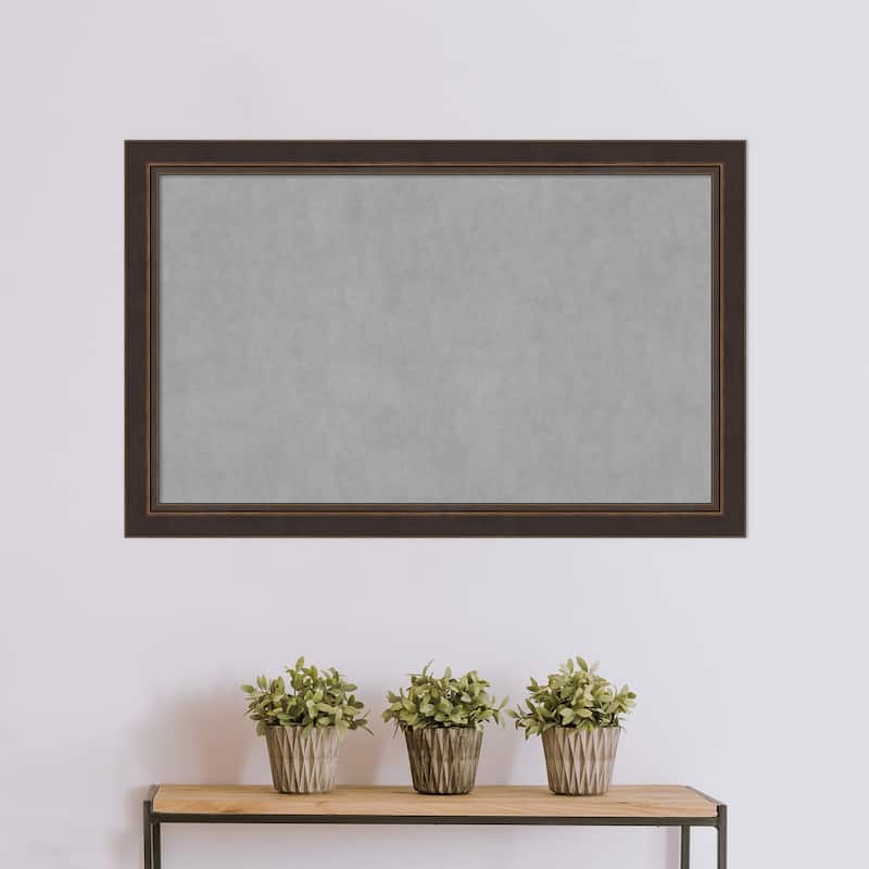 Amanti Art Lara Bronze Framed Magnetic Board - Board Size 40x24