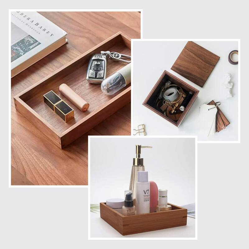 Acacia Wood Bathroom Accessory Set Collection