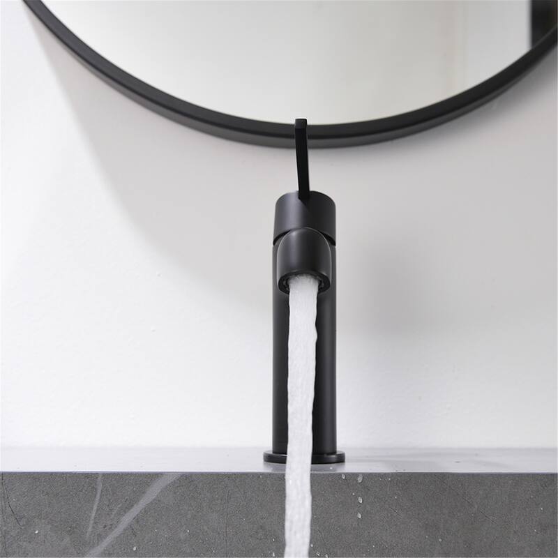 Modern Black Single-handle Bathroom Basin Faucet