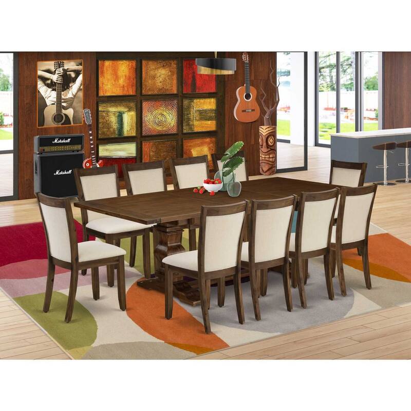 HomeStock 3-Piece Sand Blasted Black Finish Solid Wood Top Dining Table with 2-Chairs