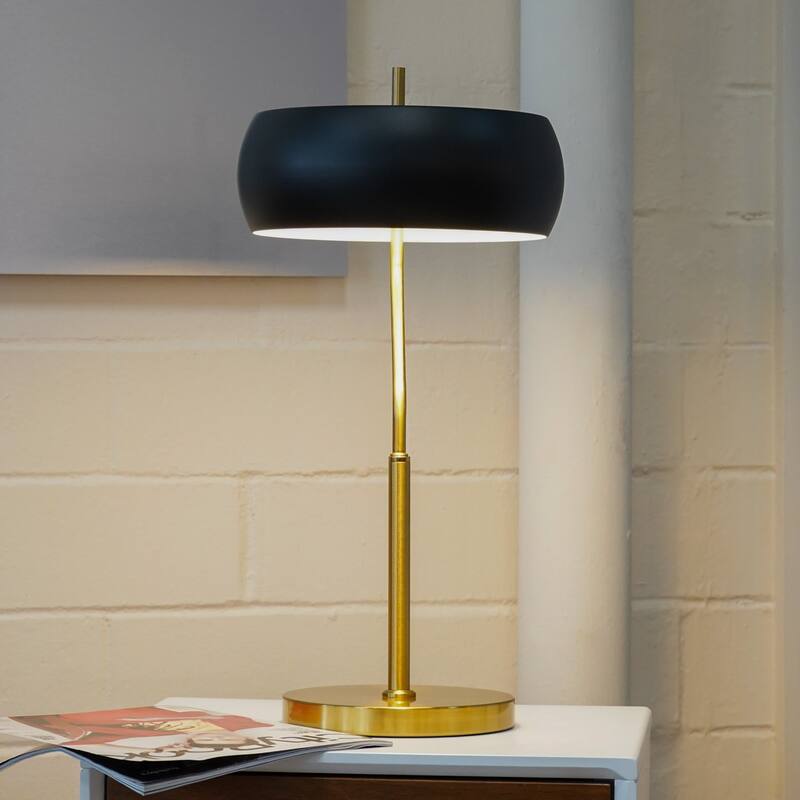 Minimalist Gold and Black Dimmable Table Lamp