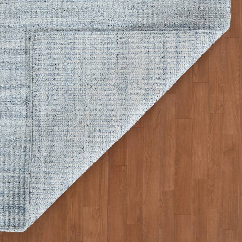 Lineage Sky Blue Heathered Hand-Woven Area Rug 2' x 3'