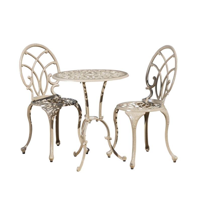 Charleston Aluminum Copper Bistro Set by Christopher Knight Home