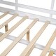 preview thumbnail 16 of 34, Playhouse Design Full Size House Wooden Bed With Trundle, Modern Design for Kids with Storage Shlef-White