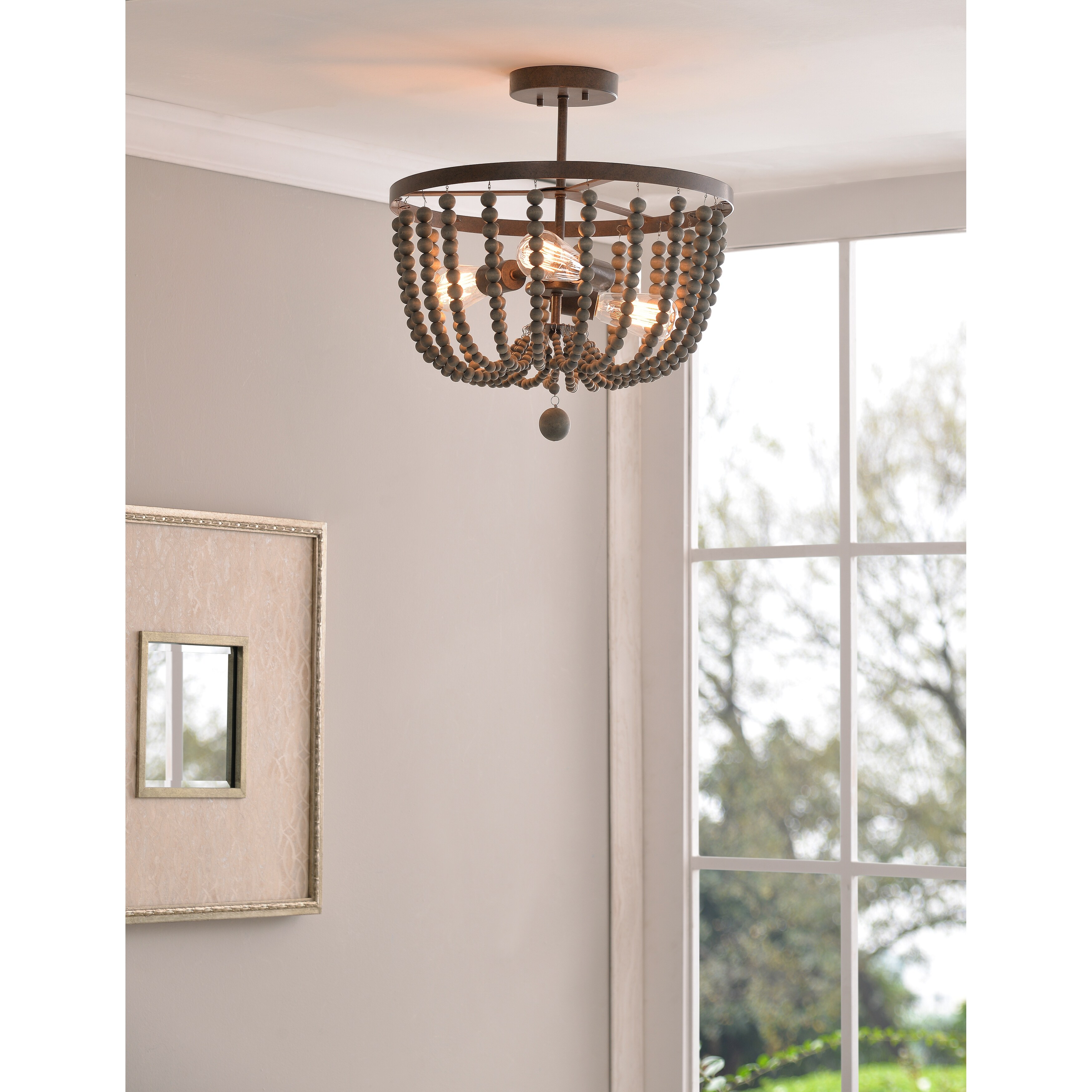 zander 3 light flush mount