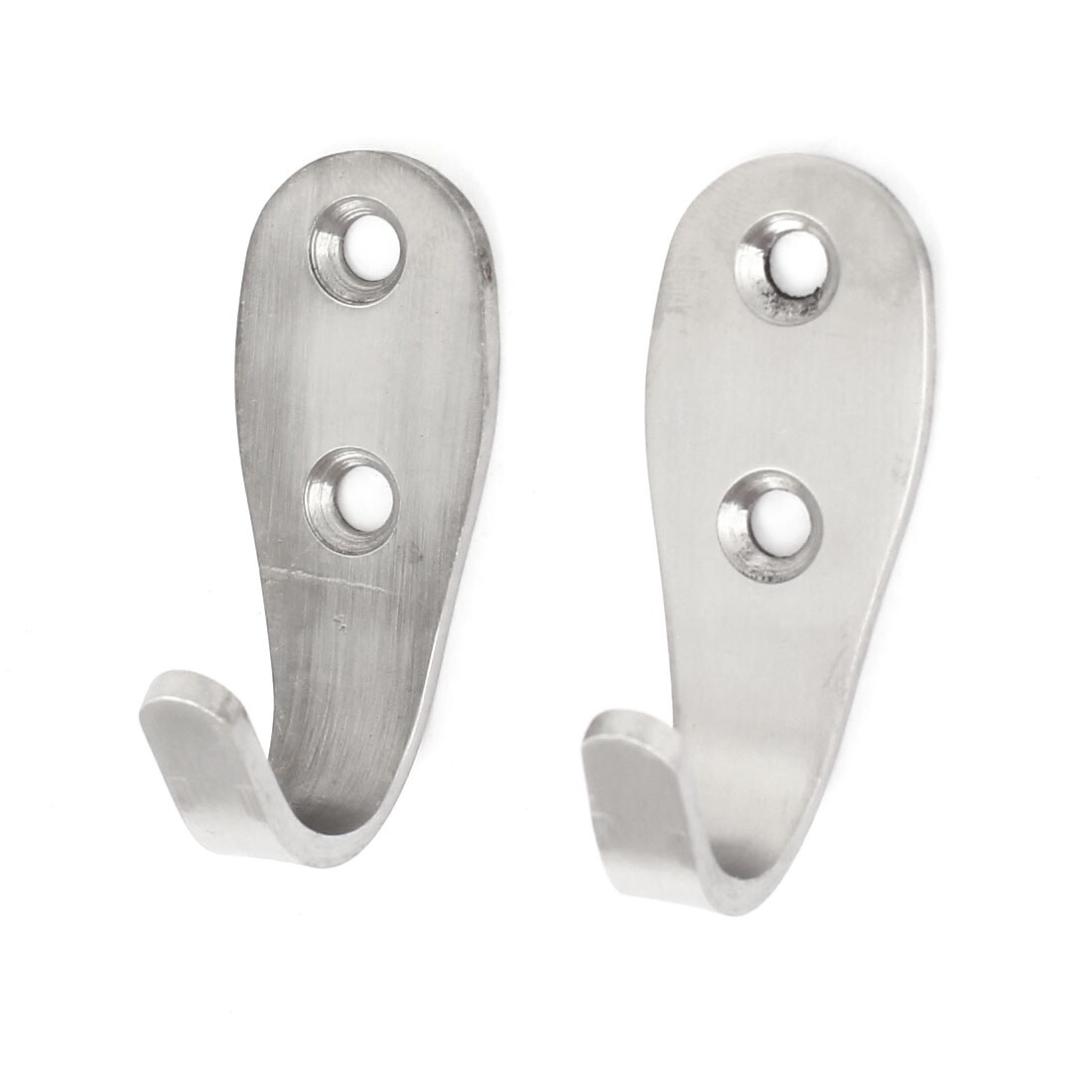 Shop 2pcs Household Stainless Steel Wall Hooks For Coat Bags Towel