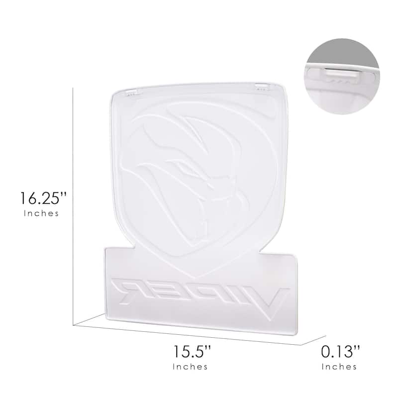 Dodge Viper Embossed Shaped Metal Wall Sign - 15.5" x 16.25"