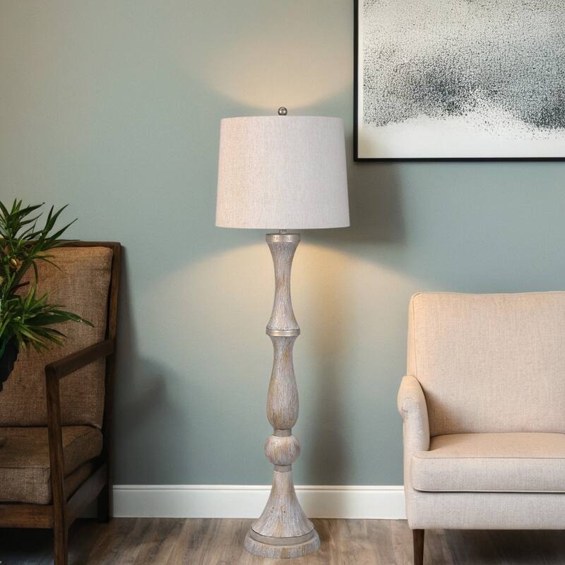 Polyresin 60" Floor Lamp