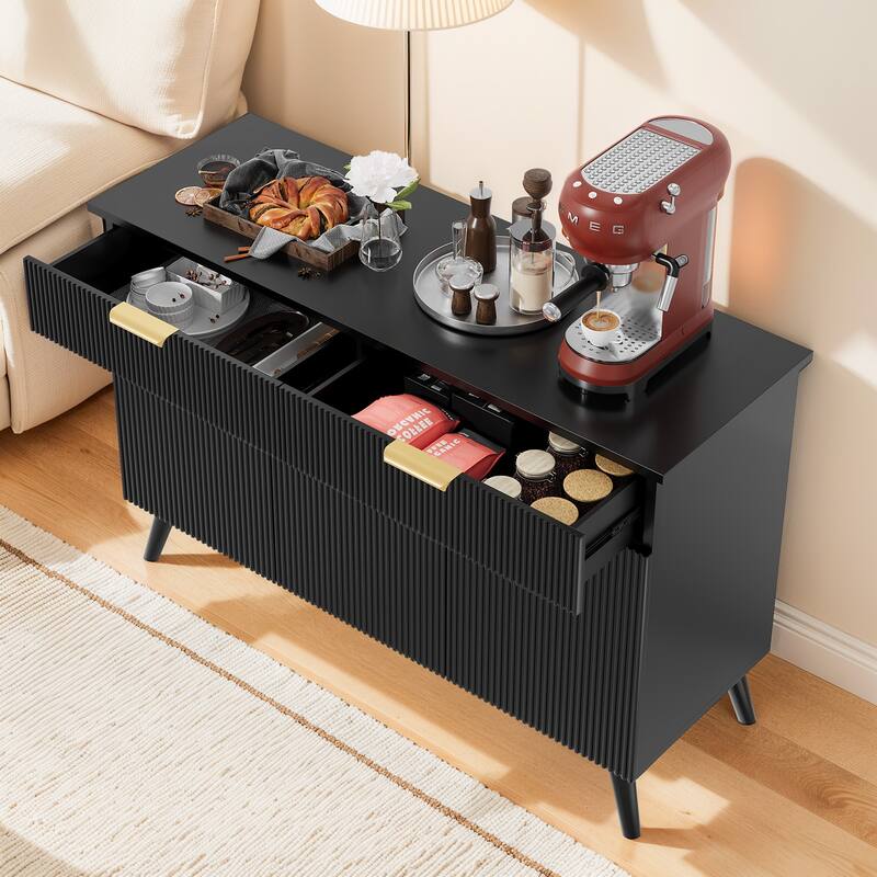 Pocassy 47" Modern Buffet Cabinet with Storage