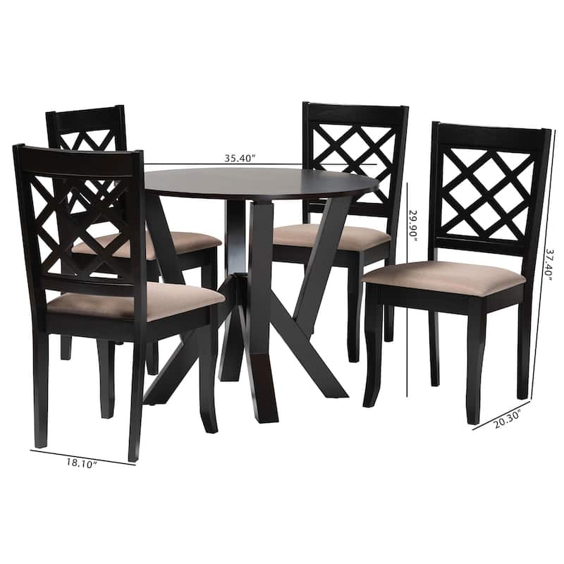 Adina Modern and Contemporary 5-Piece Dining Set