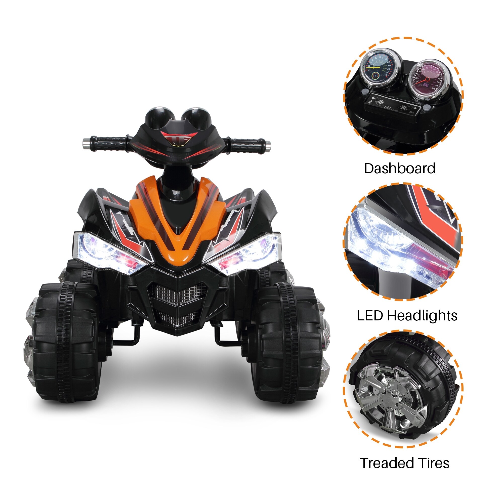 battery powered quad for 6 year old