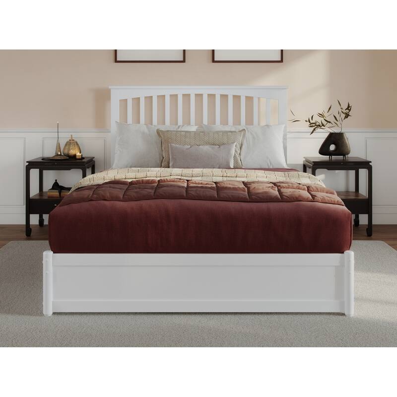 Everett Platform Bed with Panel Footboard and Storage Drawers