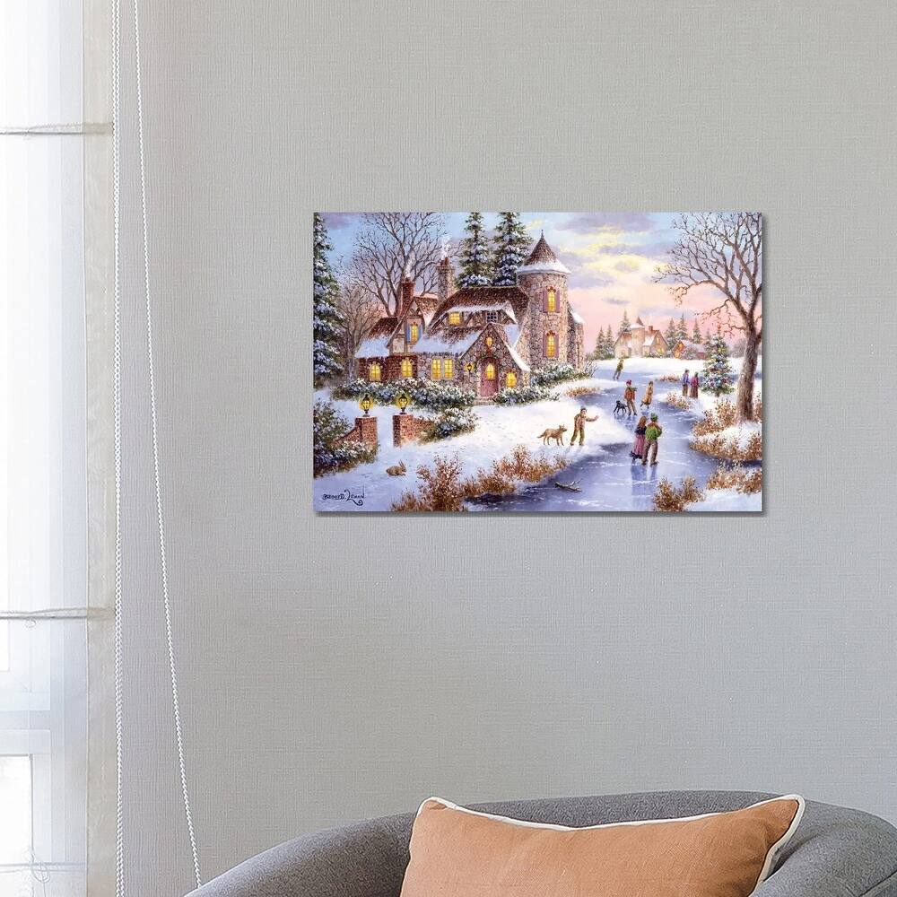 iCanvas "Winter's Joy" by Dennis Lewan Canvas Print