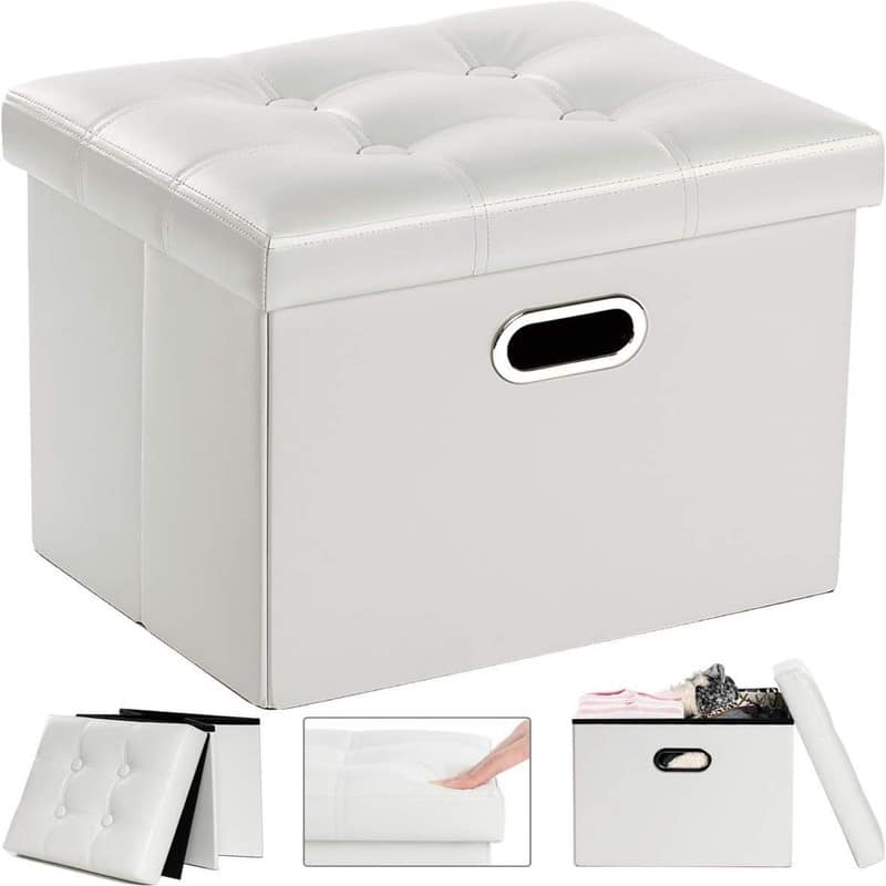 Storage Ottoman Leather Ottoman Rectangle