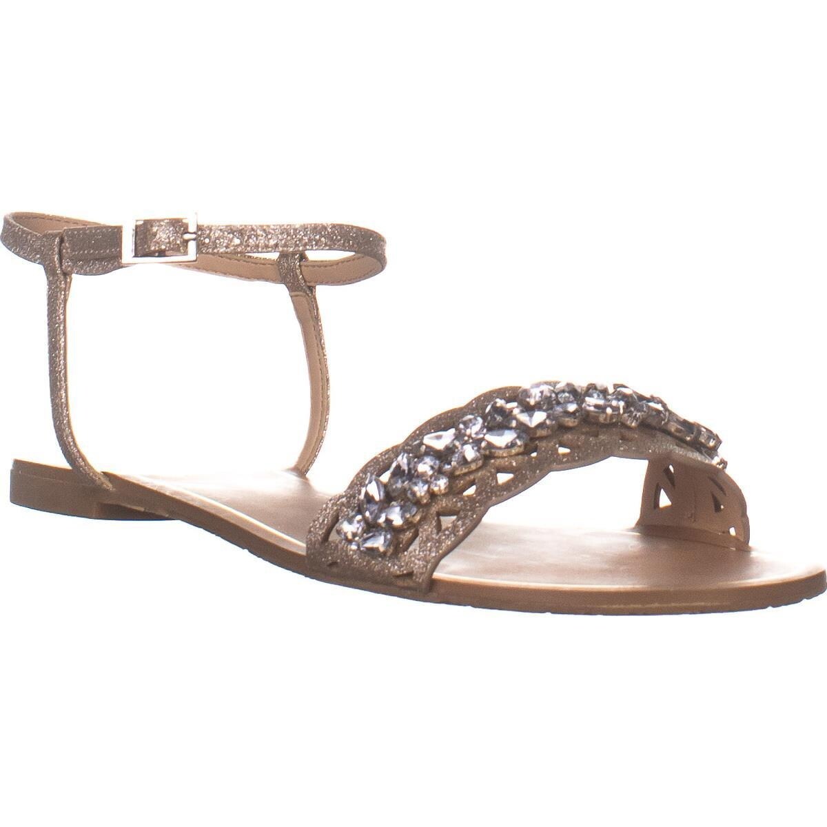 jewel badgley mischka flat sandals