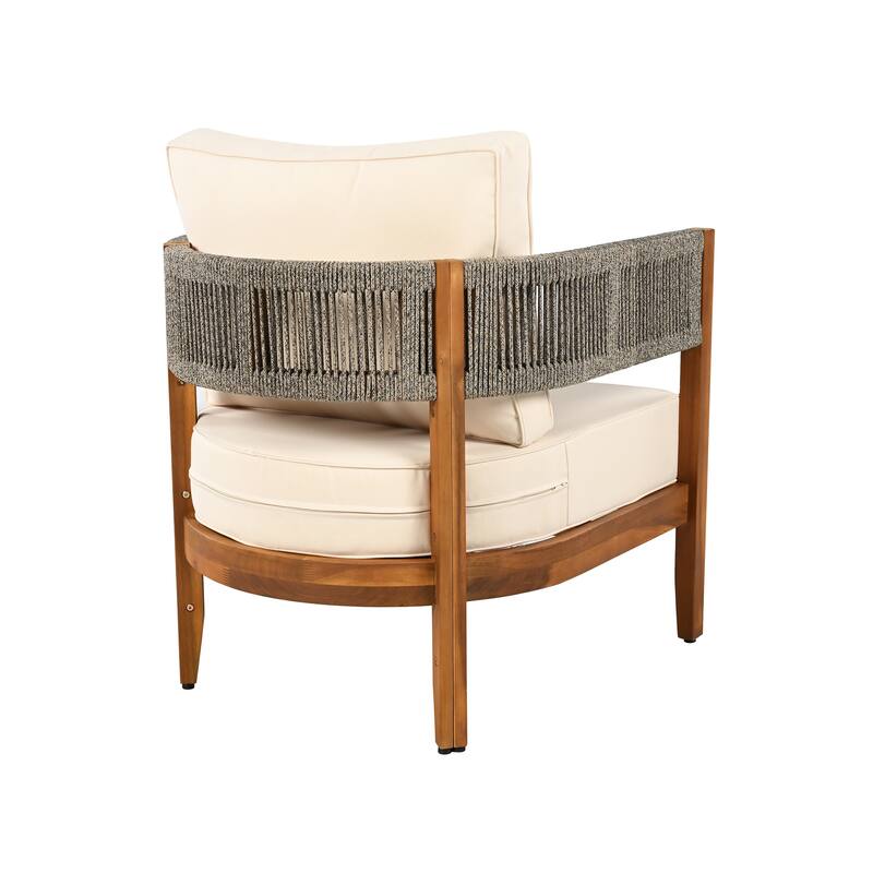 Christopher Knight Home - Calderwood Acacia Wood 5-Piece Outdoor Chat Set