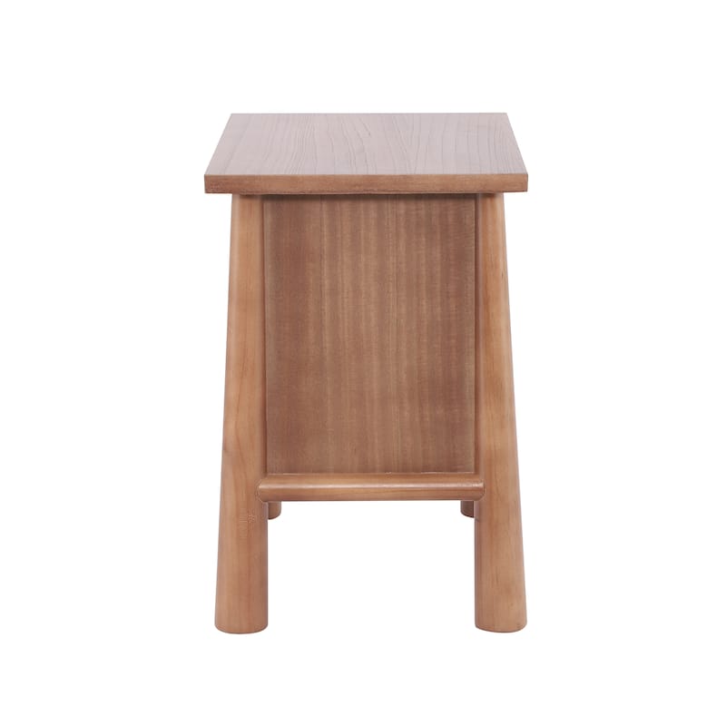 Christopher Knight Home - Modern Minimalist 23.62" Nightstand with Solid Wood Round Tapered Legs, Multi-Functional Use