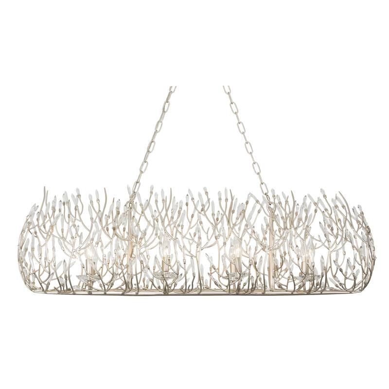 Bask 8-light Gold Dust Linear Pendant with Crystal - N/A