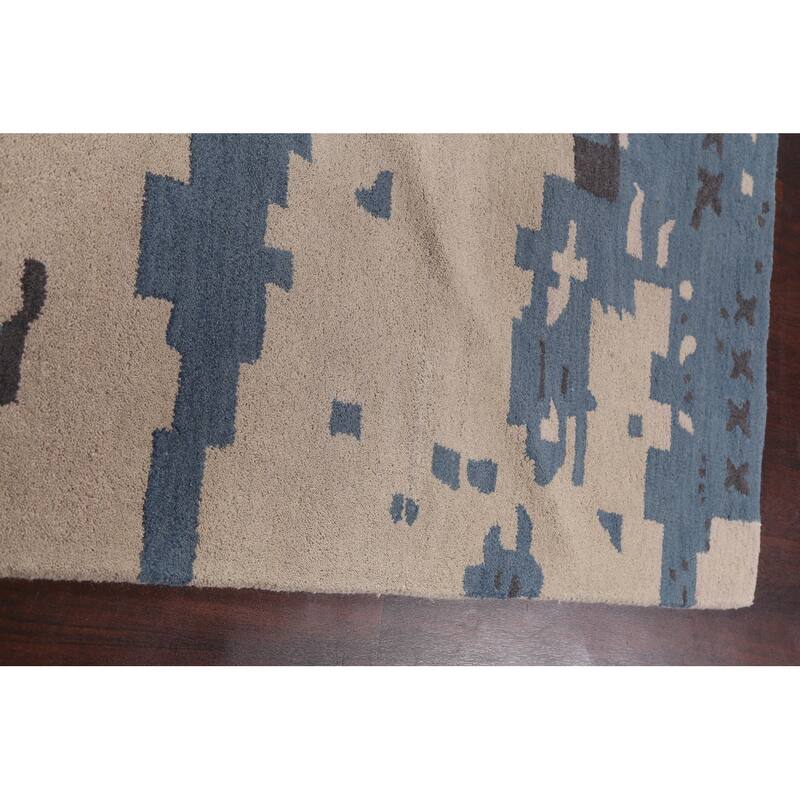 Abstract Modern Oriental Wool Area Rug Hand-tufted Decorative Carpet - 5'0" x 8'0"