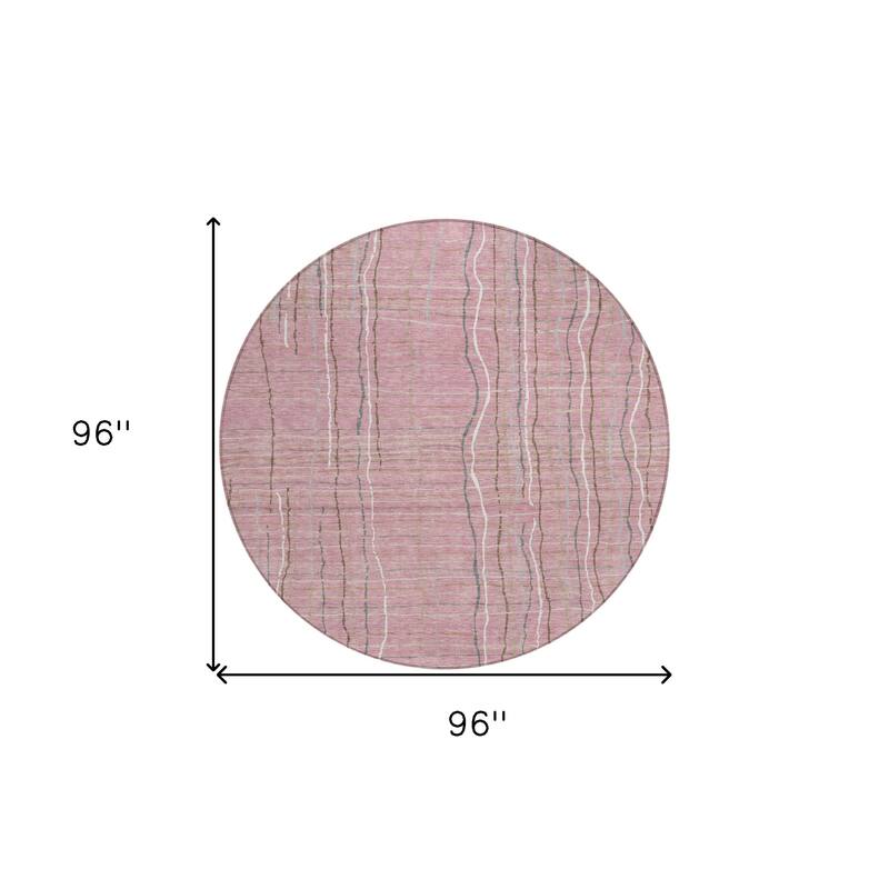 HomeRoots Striped Transitional Rectangle Outdoor Rug