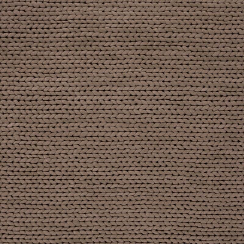 Hand Woven Yale Contemporary Solid Braided New Zealand Wool Area Rug